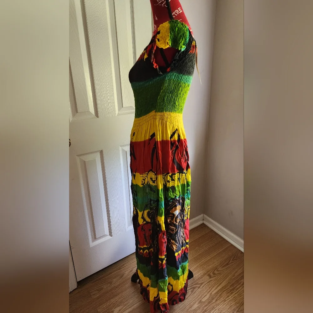 NWT Bob Marley Smocked Maxi Dress By: Jessica Taylor - Picture 3 of 7
